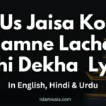 Us Jaisa Koi Hamne Lachar Nahi Dekha Lyrics